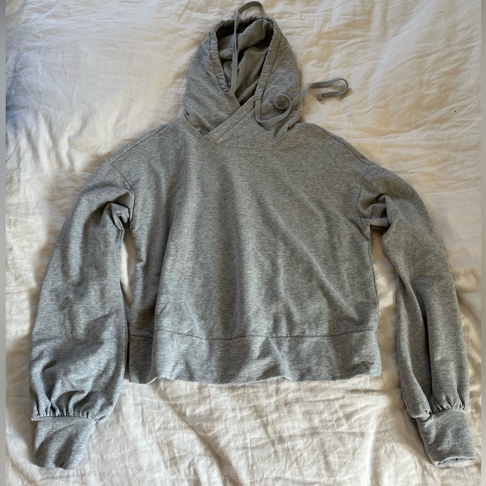 Alo Cropped Hooded Sweatshirt size: small